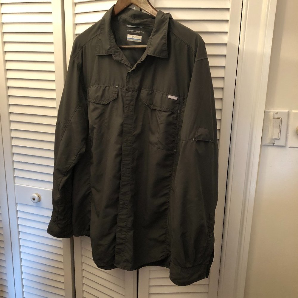 Columbia PFG Omni-Shade Men casual shirt, XL